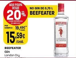 Oferta de Beefeater - Gin por 15,59€ em Intermarché