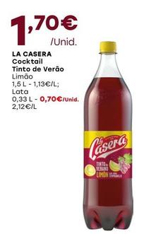 Oferta de La Casera - Cocktail Tinto De Verao  por 1,7€ em Intermarché