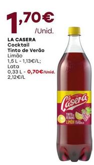 Oferta de La Casera - Cocktail Tinto De Verao  por 1,7€ em Intermarché