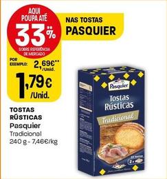 Oferta de Pasquier - Tostas Rusticas por 1,79€ em Intermarché