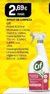 Oferta de Cif - Spray De Limpeza por 2,69€ em Intermarché