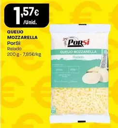 Oferta de Porsi - Queijo Mozzarella por 1,57€ em Intermarché