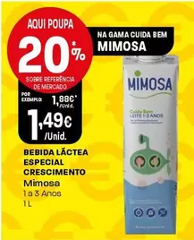 Oferta de Mimosa - Bebida Lactea Especial Cresimiento por 1,49€ em Intermarché