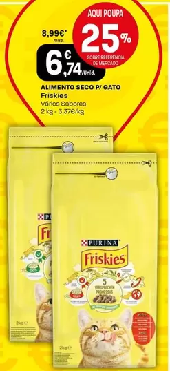 Oferta de Friskies - FRI5KES - ALIMENTO SECO P/ GATO por 6,74€ em Intermarché