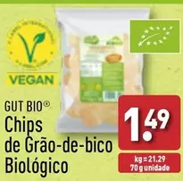 Oferta de Gut Bio - Chips De Grão-De-Bico Biologico por 1,49€ em Aldi