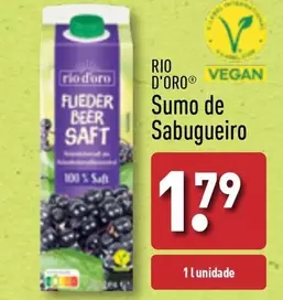 Oferta de Rio D'Oro - Sumo De Sabugueiro por 1,79€ em Aldi