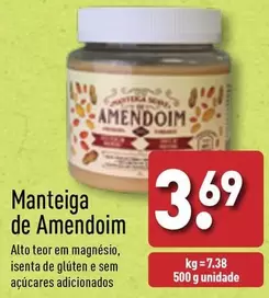 Oferta de Manteiga De Amendoim por 3,69€ em Aldi