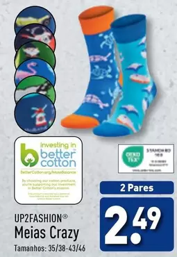 Oferta de Up2fashion - Meias Crazy por 2,49€ em Aldi