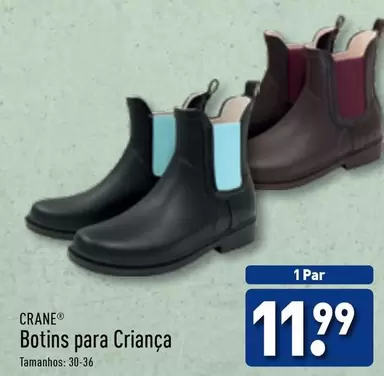 Oferta de Crane - Botins Para Criança por 11,99€ em Aldi