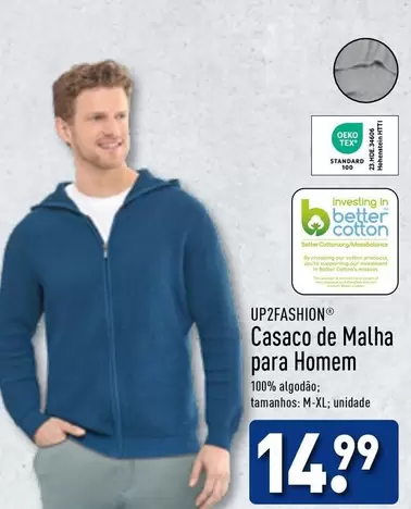 Oferta de Up2fashion - Casco De Malha Para Homem por 14,99€ em Aldi