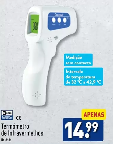 Oferta de Termometro De Infravermelhos por 14,99€ em Aldi