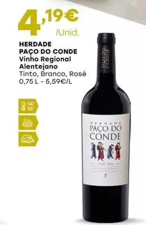 Oferta de Alentejano - Herdade Paco Do Conde por 4,19€ em Intermarché