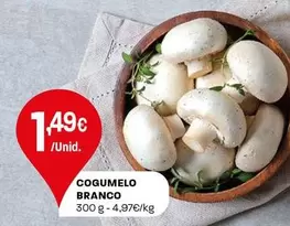 Oferta de Cogumelo Branco por 1,49€ em Intermarché