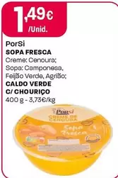 Oferta de Porsi - Sopa Fresca por 1,49€ em Intermarché