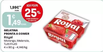 Oferta de Royal - Gelatina Pronta A Comer por 1,49€ em Intermarché