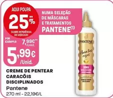 Oferta de Pantene - Creme De Pentear Caracois Disiplinados por 5,99€ em Intermarché