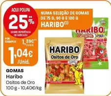 Oferta de Haribo - Gomas por 1,04€ em Intermarché