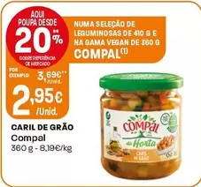 Oferta de Compal - Caril De Grão por 2,95€ em Intermarché