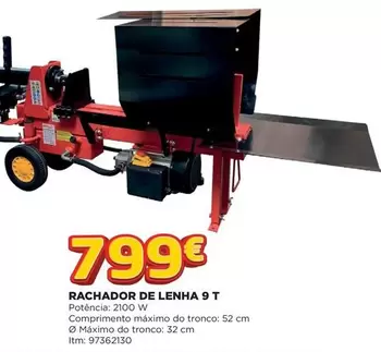 Oferta de Rachador De Lenha 9 T por 799€ em Bricomarché