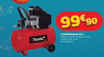 Oferta de HP - Compressor 50 L por 99,9€ em Bricomarché