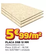 Oferta de Placa Osb 12 Mm por 5,99€ em Bricomarché