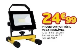 Oferta de A+ - Projetor Portatil Recarregável por 24,99€ em Bricomarché