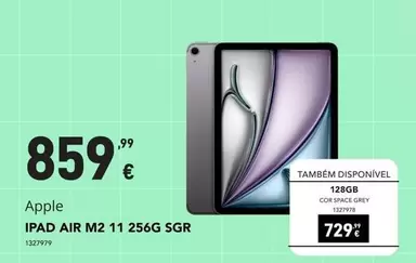 Oferta de Apple - Ipad Air M2 11 256gb Sgr por 859,99€ em Radio Popular