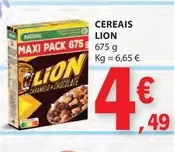 Oferta de Lion - Nestlé - Cereais Lion por 4,49€ em E.Leclerc