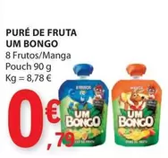 Oferta de Um Bongo - Pure De Fruta por 0,79€ em E.Leclerc