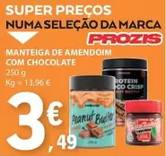 Oferta de Prozis - Frozis - Manteiga De Amendoim Com Chocolate por 3,49€ em E.Leclerc