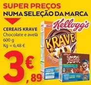 Oferta de Kellogg's - Cereais Krave por 3,89€ em E.Leclerc