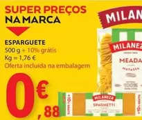 Oferta de Milaneza - Esparguete por 0,88€ em E.Leclerc