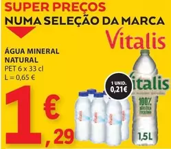 Oferta de Vitalis - Natural - Agua Mineral por 1,29€ em E.Leclerc