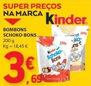 Oferta de Kinder - Bombons Schoko-bons por 3,69€ em E.Leclerc