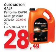 Oferta de Galp - Galp - Oleo Motor por 28,49€ em E.Leclerc