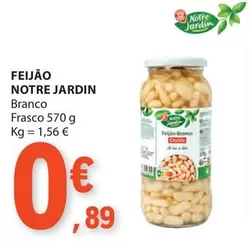 Oferta de Notre Jardin - Feijão por 0,89€ em E.Leclerc