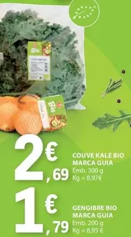 Oferta de Gengibre Bio Marca Guija por 2,69€ em E.Leclerc