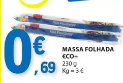 Oferta de €CO+ - Massa Folhada Eco+ por 0,69€ em E.Leclerc