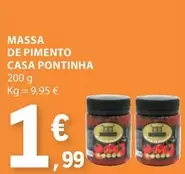 Oferta de Casa Pontinha - Massa De Pimento por 1,99€ em E.Leclerc