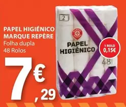 Oferta de Marque Repère - Papel Higiénico por 7,29€ em E.Leclerc