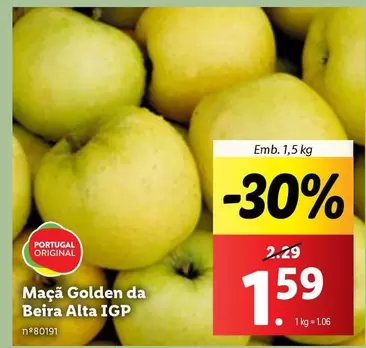 Oferta de Portugal Original - Maçã Golden Da Beira Alta Igp por 1,59€ em Lidl