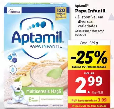 Oferta de Aptamil - Papa Infantil por 2,99€ em Lidl