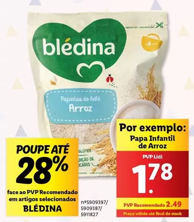 Oferta de Papara De Arrozem Lidl