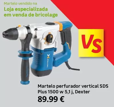 Oferta de Dexter - Vs - Martelo Perfurador Vertical Sds Plus 1500 W 5, 1, por 89,99€ em Lidl