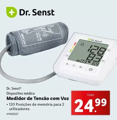 Oferta de .Com - Dr.Senst - Medidor De Tensao Com Voz por 24,99€ em Lidl