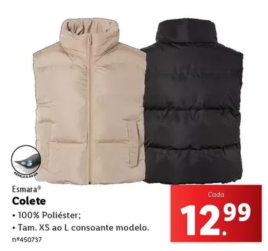 Oferta de A+ - Colete por 12,99€ em Lidl