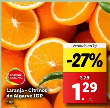 Oferta de Algarve - Laranja-Citrinos Do  IGP por 1,29€ em Lidl