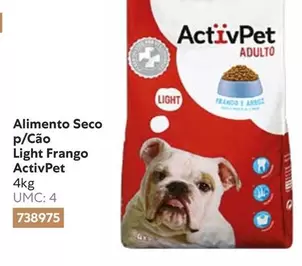 Oferta de Danone - Alimento Seco P/Cão Light Frango ActivPetem Recheio