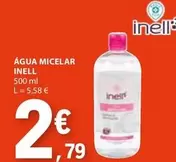 Oferta de Inell - Água Micelar por 2,79€ em E.Leclerc