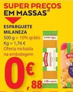 Oferta de Milaneza - Esparguete por 0,88€ em E.Leclerc